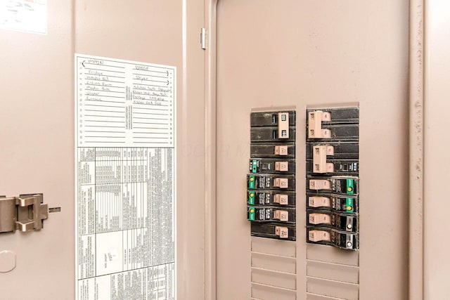 interior details featuring electric panel
