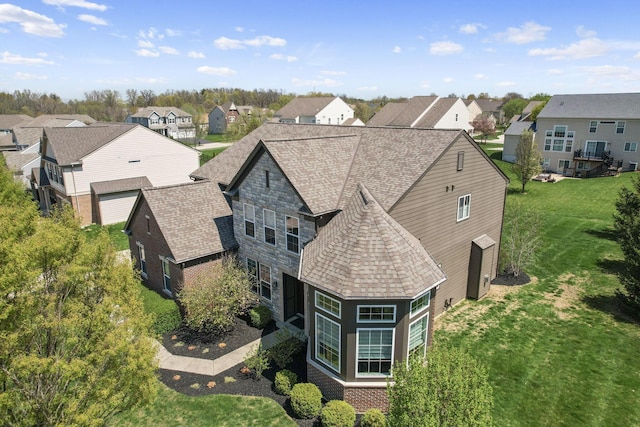 birds eye view of property featuring a residential view