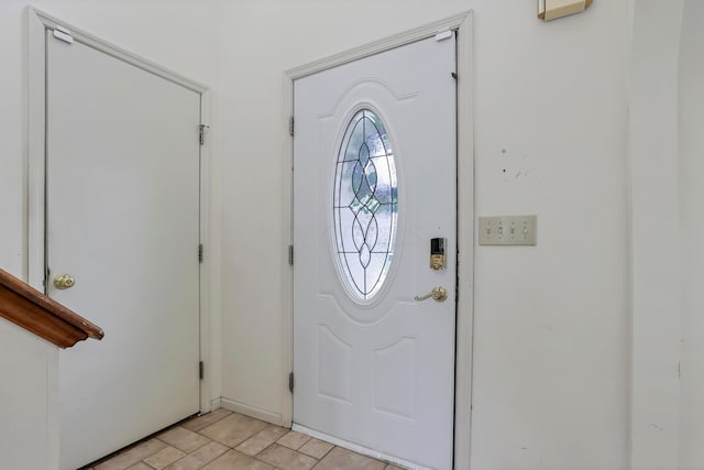 view of foyer entrance