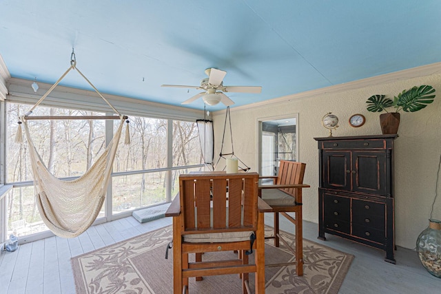 view of sunroom