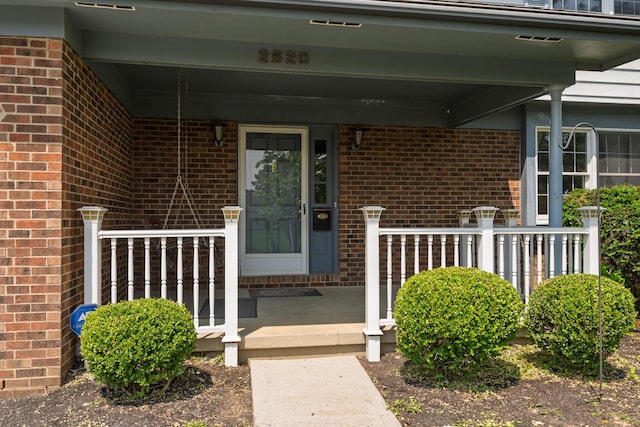 2520 Saltergate Dr, Dublin, OH 43016 - entrance to property with brick siding and covered porch