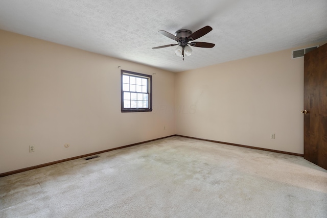 2520 Saltergate Dr, Dublin, OH 43016 - carpeted spare room featuring ceiling fan and a textured ceiling