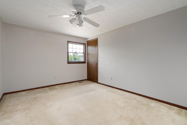 2520 Saltergate Dr, Dublin, OH 43016 - spare room featuring light carpet and ceiling fan