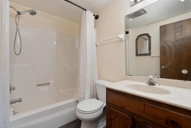 2520 Saltergate Dr, Dublin, OH 43016 - bathroom with shower / bathtub combination with curtain and vanity
