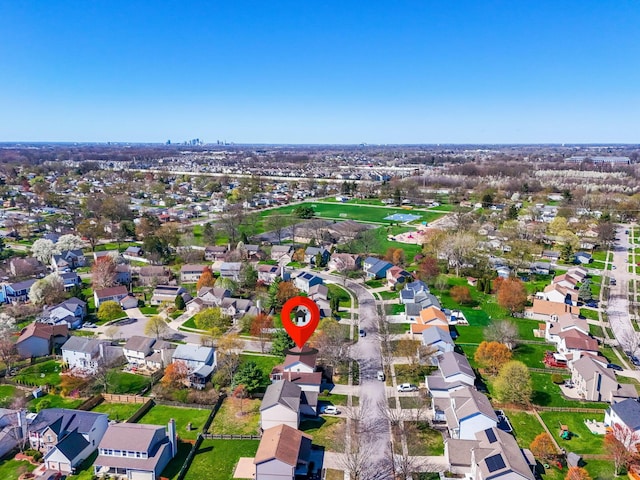 632 Tall Oaks Dr, Gahanna, OH 43230 - bird's eye view featuring a residential view