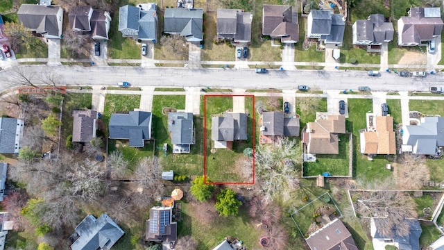 aerial view featuring a residential view