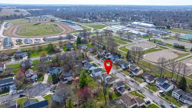 aerial view featuring a residential view