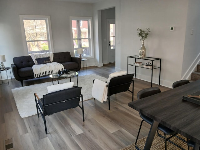 166 Miami Ave, Columbus, OH 43203 - living room featuring wood finished floors and baseboards
