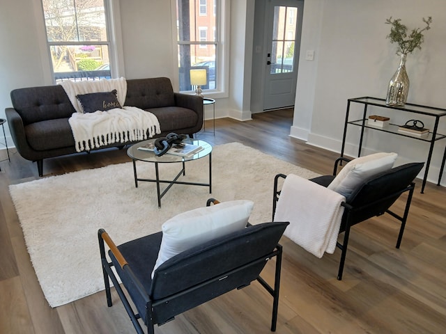 166 Miami Ave, Columbus, OH 43203 - living area with wood finished floors and baseboards