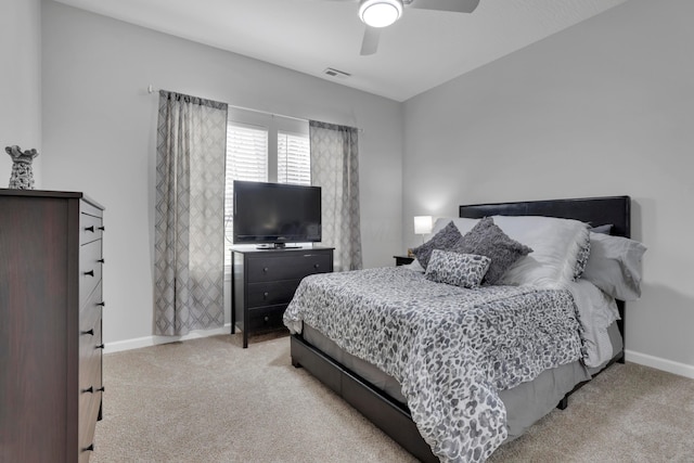 13334 Pine Rd NE, Thornville, OH 43076 - carpeted bedroom with baseboards and a ceiling fan