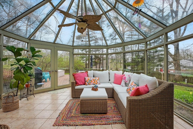 397 E Schrock Rd, Westerville, OH 43081 - sunroom / solarium with outdoor lounge area, french doors, and plenty of natural light