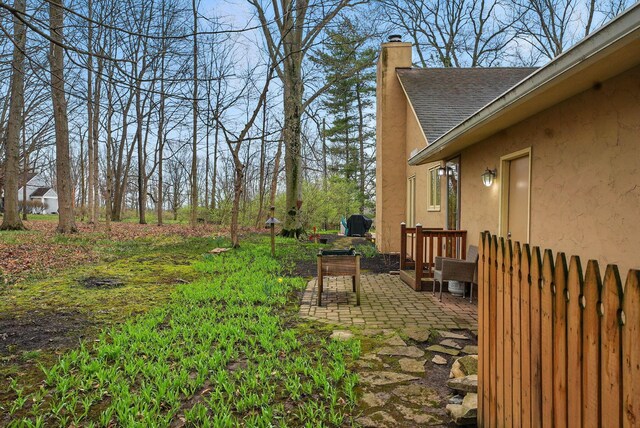 397 E Schrock Rd, Westerville, OH 43081 - view of yard featuring a patio and fence