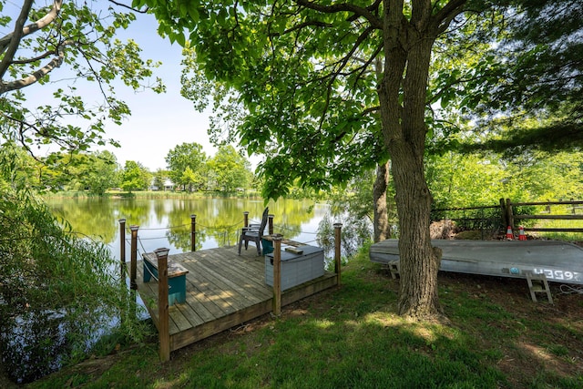 488 Springwood Lake Dr, Columbus, OH 43230 - dock area with a water view