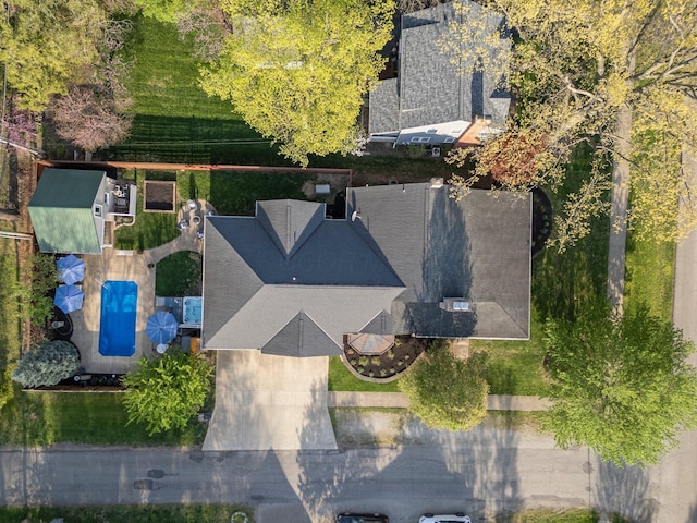 birds eye view of property