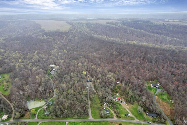 1335 Mingo Rd, Chillicothe, OH 45601 - aerial view of property and surrounding area featuring a heavily wooded area