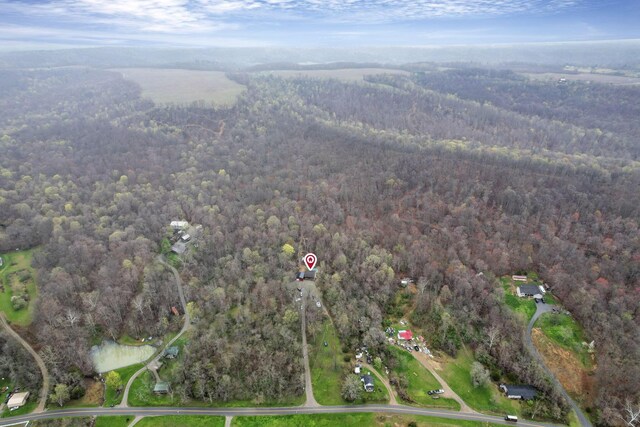 1335 Mingo Rd, Chillicothe, OH 45601 - aerial view of property and surrounding area featuring a heavily wooded area