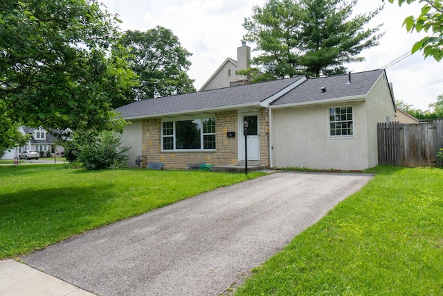3161 Avalon Rd, Upper Arlington, OH 43221 - view of front facade featuring a chimney, stone siding, stucco siding, and roof with shingles