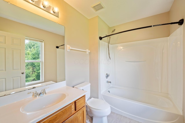 1218 Green Dr Unit 604, Columbus, OH 43230 - full bath featuring toilet, vanity, and tub / shower combination