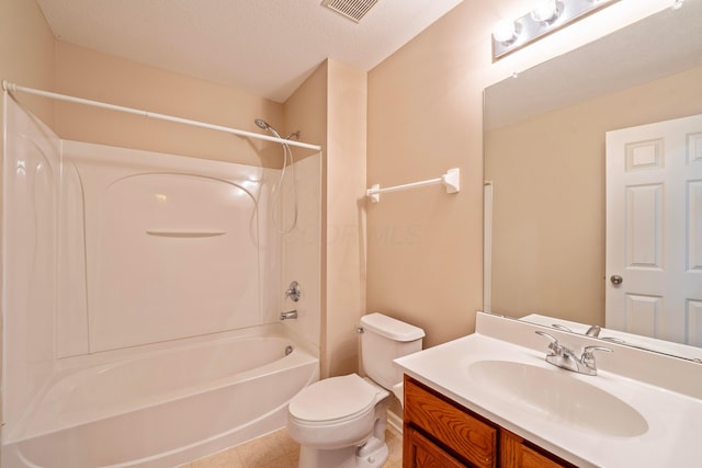 1218 Green Dr Unit 604, Columbus, OH 43230 - full bathroom featuring tub / shower combination, vanity, toilet, and tile patterned floors