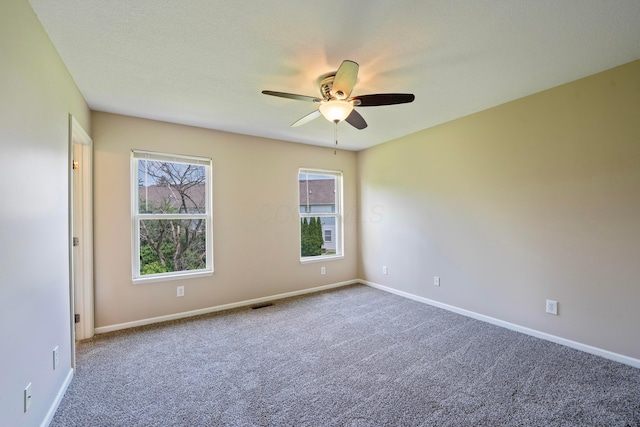 1218 Green Dr Unit 604, Columbus, OH 43230 - spare room with a ceiling fan, carpet, and baseboards