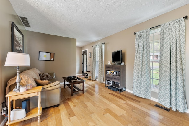 51 Township Rd Unit 1357, South Point, OH 45680 - living area with light wood finished floors, healthy amount of natural light, a textured ceiling, and baseboards