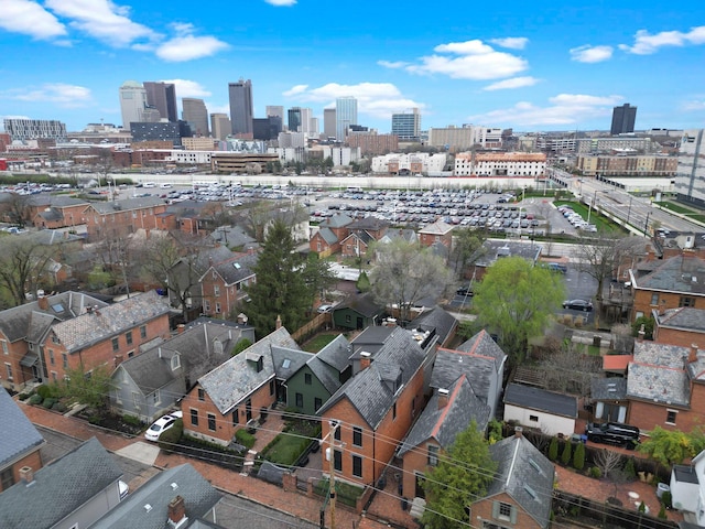 324 Jackson St, Columbus, OH 43206 - birds eye view of property with a view of city