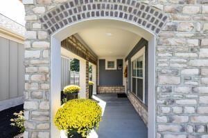 5165 Bluffton Way, Delaware, OH 43015 - exterior space featuring stone siding