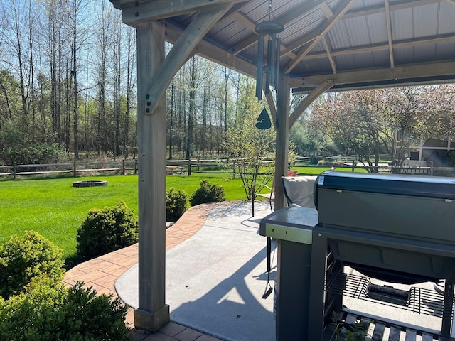 5637 Covington Meadows Dr, Westerville, OH 43082 - view of patio with fence