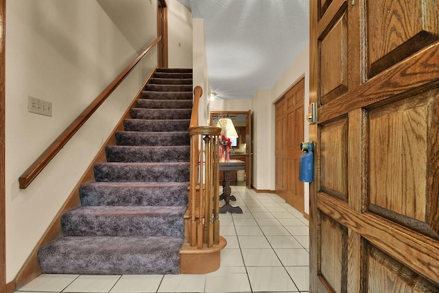 2520 Mccutcheon Rd, Columbus, OH 43219 - staircase with tile patterned floors