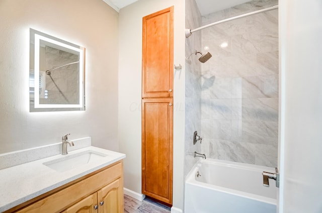153 N High St, Mount Victory, OH 43340 - full bathroom featuring vanity and  shower combination