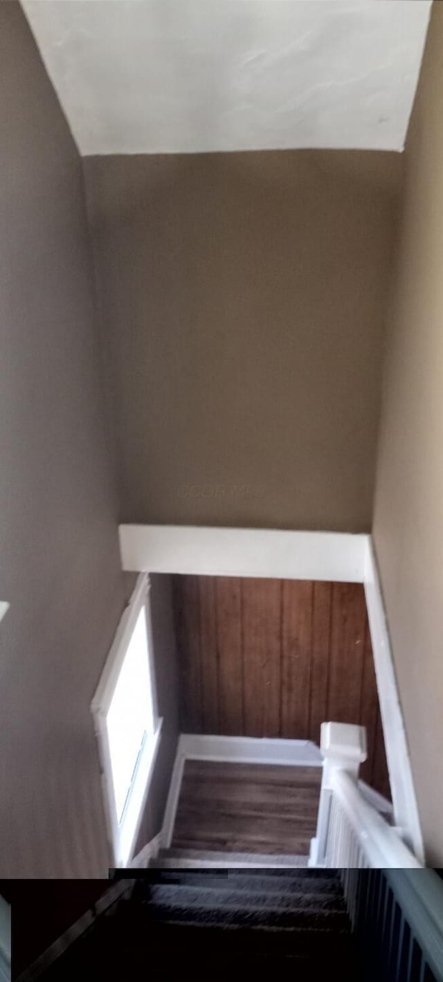 371 Hensel Ave, Springfield, OH 45505 - stairway featuring wood finished floors