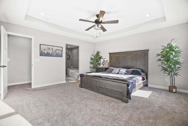 6003 Honey Farm Way, Grove City, OH 43123 - bedroom featuring baseboards, carpet flooring, and a raised ceiling