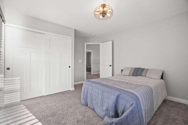6003 Honey Farm Way, Grove City, OH 43123 - bedroom with baseboards, a closet, and carpet
