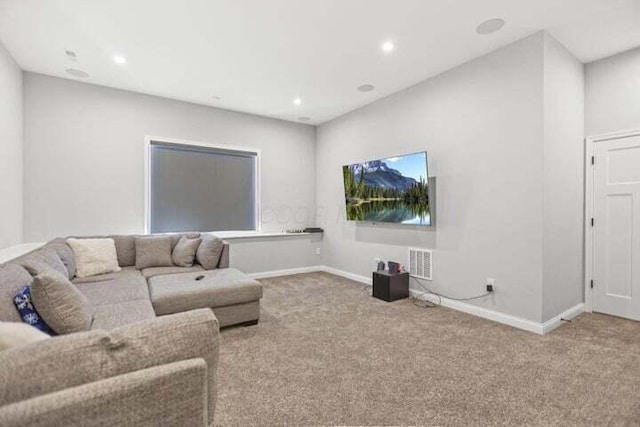 6003 Honey Farm Way, Grove City, OH 43123 - carpeted living room with recessed lighting, baseboards, and visible vents