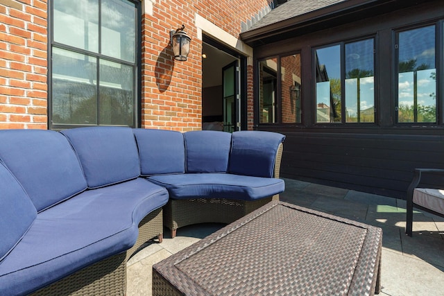 251 E Deshler Ave, Columbus, OH 43206 - view of patio featuring an outdoor living space