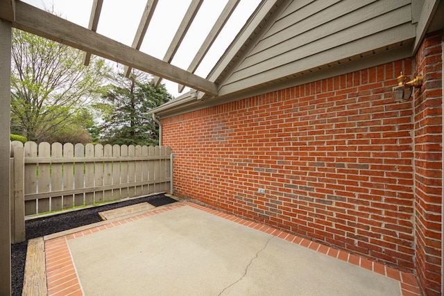 3870 Sandstone Cir, Powell, OH 43065 - view of patio / terrace featuring fence