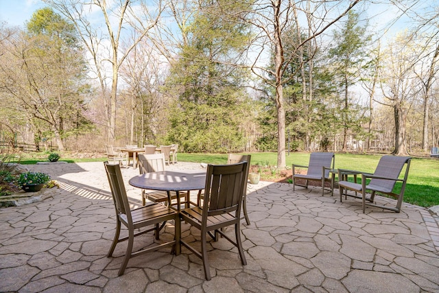 view of patio / terrace with outdoor dining space