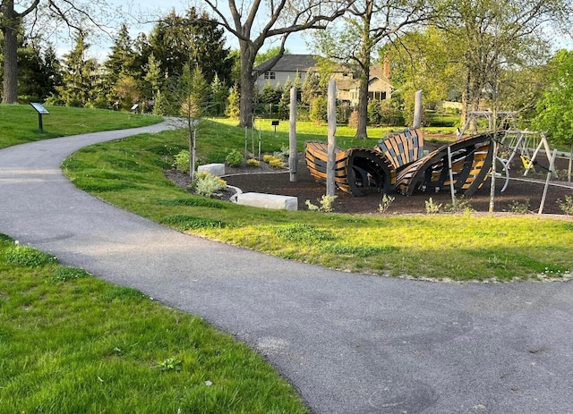 surrounding community featuring a yard
