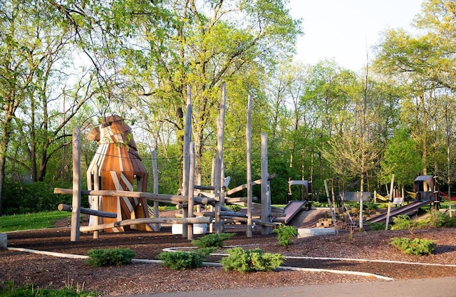 view of play area