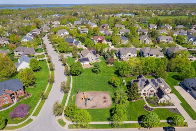 bird's eye view featuring a residential view