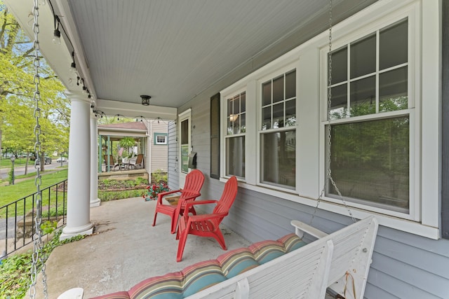view of patio / terrace featuring a porch