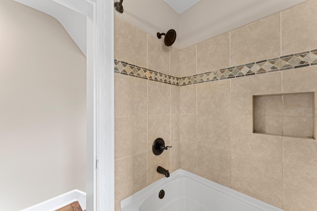 full bathroom featuring tub / shower combination