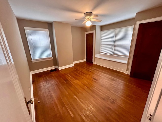 742 S Cassingham Rd, Bexley, OH 43209 - unfurnished room with a ceiling fan and wood finished floors
