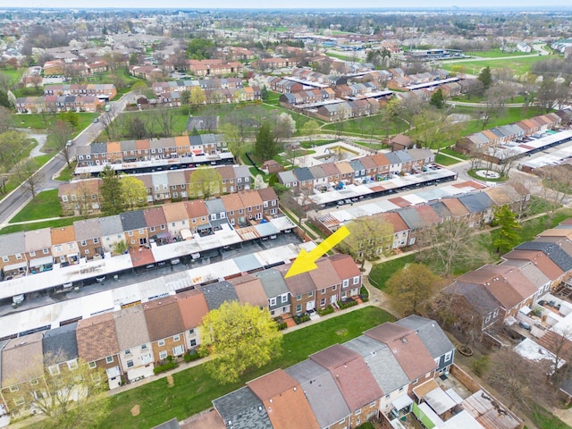 aerial view featuring a residential view