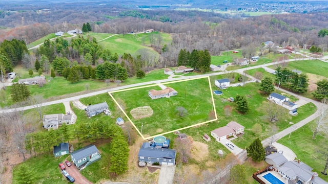 5456 Skyline Dr, Cambridge, OH 43725 - aerial view with a view of trees