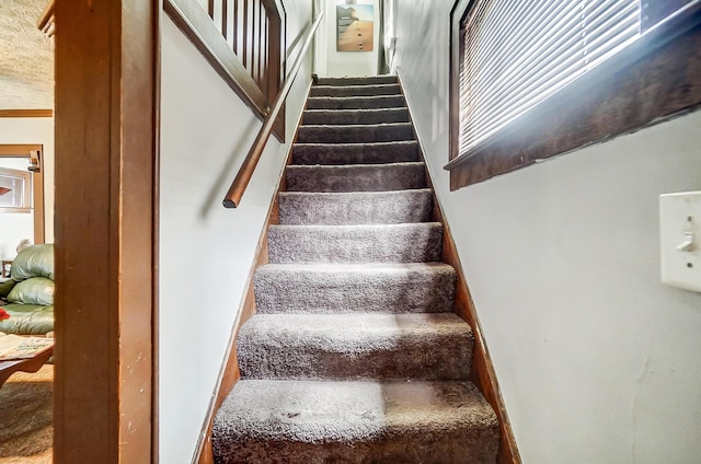 view of stairs