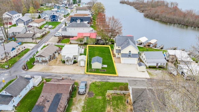 40 Beacon Light Ln, Buckeye Lake, OH 43008 - bird's eye view with a water view and a residential view