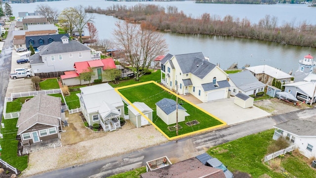 40 Beacon Light Ln, Buckeye Lake, OH 43008 - drone / aerial view with a residential view and a water view