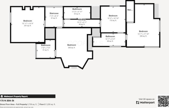 176 N 20th St, Columbus, OH 43203 - view of property floor plan