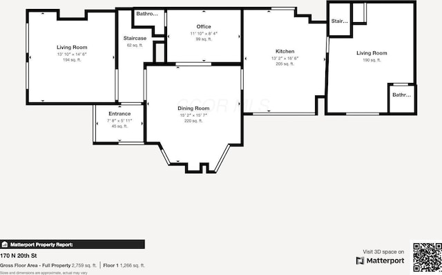 176 N 20th St, Columbus, OH 43203 - view of home floor plan